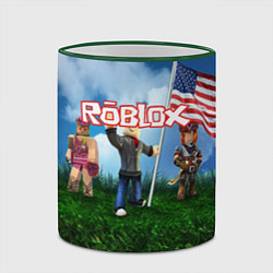 Кружка 3D ROBLOX, цвет: 3D-зеленый кант — фото 2