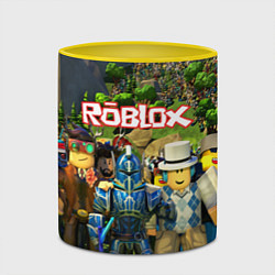 Кружка 3D ROBLOX, цвет: 3D-белый + желтый — фото 2