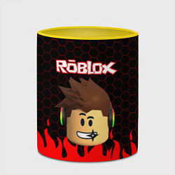 Кружка 3D ROBLOX, цвет: 3D-белый + желтый — фото 2
