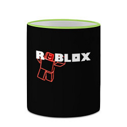 Кружка 3D Роблокс Roblox, цвет: 3D-светло-зеленый кант — фото 2