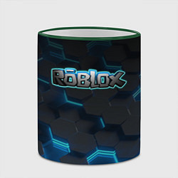 Кружка 3D Roblox Neon Hex, цвет: 3D-зеленый кант — фото 2