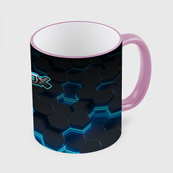 Кружка 3D Roblox Neon Hex, цвет: 3D-розовый кант
