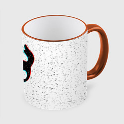 Кружка 3D Hollow Knight, цвет: 3D-оранжевый кант