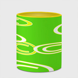 Кружка 3D Текстура, цвет: 3D-белый + желтый — фото 2