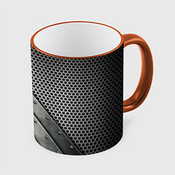 Кружка цветная Броня металлическая