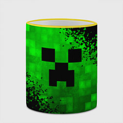 Кружка 3D MINECRAFT, цвет: 3D-желтый кант — фото 2