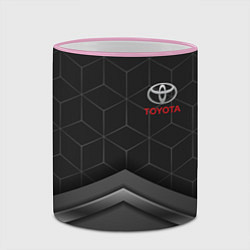 Кружка 3D TOYOTA, цвет: 3D-розовый кант — фото 2