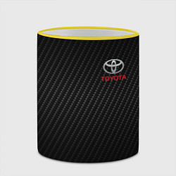 Кружка 3D TOYOTA, цвет: 3D-желтый кант — фото 2