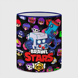 Кружка 3D BRAWL STARS 8-BIT, цвет: 3D-синий кант — фото 2
