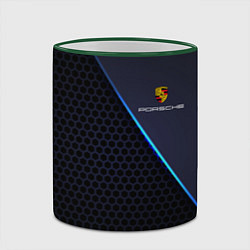 Кружка 3D PORSCHE, цвет: 3D-зеленый кант — фото 2