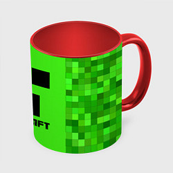 Кружка 3D MINECRAFT, цвет: 3D-белый + красный