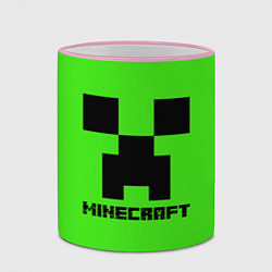 Кружка 3D MINECRAFT, цвет: 3D-розовый кант — фото 2