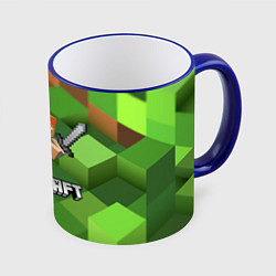 Кружка 3D MINECRAFT, цвет: 3D-синий кант