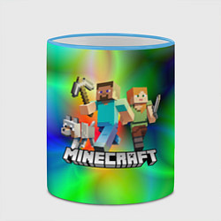 Кружка 3D MINECRAFT, цвет: 3D-небесно-голубой кант — фото 2