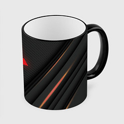 Кружка 3D MITSUBISHI, цвет: 3D-черный кант