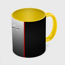 Кружка 3D NISSAN NISMO, цвет: 3D-белый + желтый