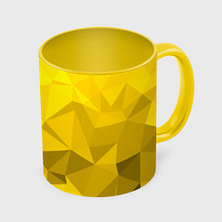 Кружка цветная YELLOW ABSTRACT