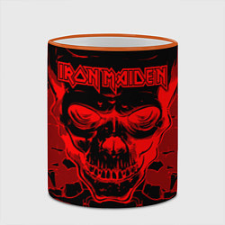 Кружка 3D Iron Maiden, цвет: 3D-оранжевый кант — фото 2