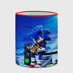 Кружка 3D SONIC, цвет: 3D-красный кант — фото 2