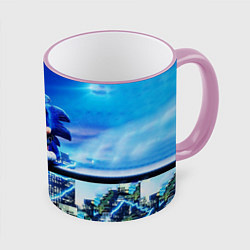 Кружка 3D SONIC, цвет: 3D-розовый кант
