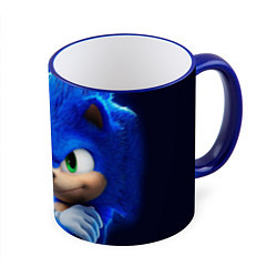 Кружка 3D SONIC, цвет: 3D-синий кант