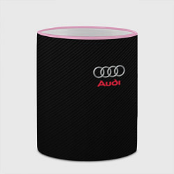 Кружка 3D AUDI, цвет: 3D-розовый кант — фото 2