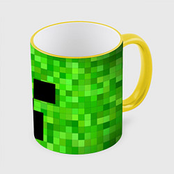 Кружка 3D MINECRAFT, цвет: 3D-желтый кант