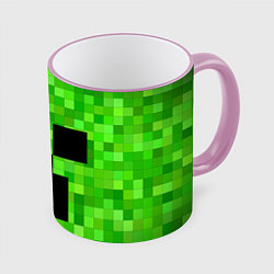 Кружка 3D MINECRAFT, цвет: 3D-розовый кант