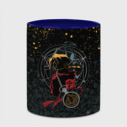 Кружка 3D Стальной алхимик, цвет: 3D-белый + синий — фото 2