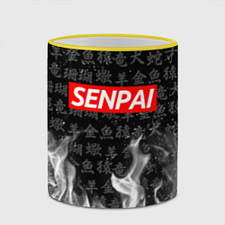 Кружка 3D SENPAI, цвет: 3D-желтый кант — фото 2