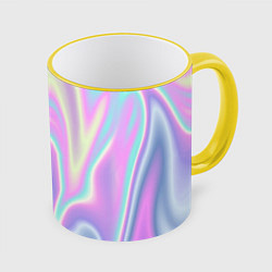 Кружка 3D Vaporwave, цвет: 3D-желтый кант