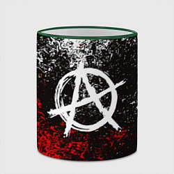 Кружка 3D АНАРХИЯ, цвет: 3D-зеленый кант — фото 2