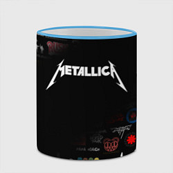 Кружка 3D Metallica, цвет: 3D-небесно-голубой кант — фото 2