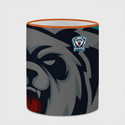 Кружка 3D Форма Panda, цвет: 3D-оранжевый кант — фото 2