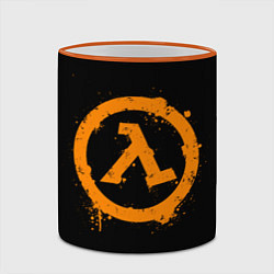 Кружка 3D HALF-LIFE, цвет: 3D-оранжевый кант — фото 2