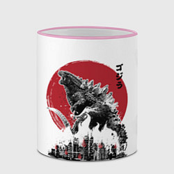 Кружка 3D GODZILLA, цвет: 3D-розовый кант — фото 2