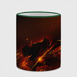 Кружка 3D KIMETSU NO YAIBA, цвет: 3D-зеленый кант — фото 2