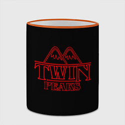 Кружка 3D Twin Peaks, цвет: 3D-оранжевый кант — фото 2