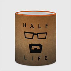 Кружка 3D HALF-LIFE, цвет: 3D-оранжевый кант — фото 2