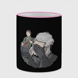 Кружка 3D The Witcher Facepalm, цвет: 3D-розовый кант — фото 2