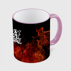 Кружка 3D Ozzy Osbourne, цвет: 3D-розовый кант