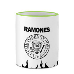 Кружка 3D RAMONES, цвет: 3D-светло-зеленый кант — фото 2