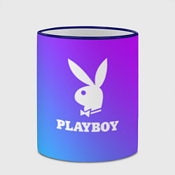 Кружка 3D PLAYBOY, цвет: 3D-синий кант — фото 2