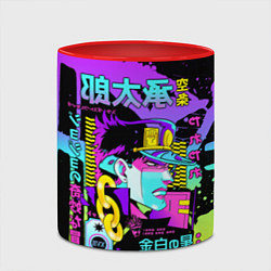 Кружка 3D JoJo Bizarre Adventure, цвет: 3D-белый + красный — фото 2