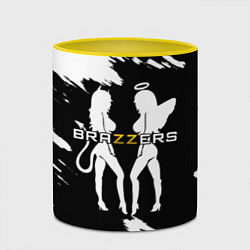 Кружка 3D Brazzers, цвет: 3D-белый + желтый — фото 2