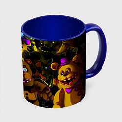 Кружка 3D Five Nights At Freddy's, цвет: 3D-белый + синий