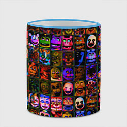 Кружка 3D Five Nights At Freddy's, цвет: 3D-небесно-голубой кант — фото 2