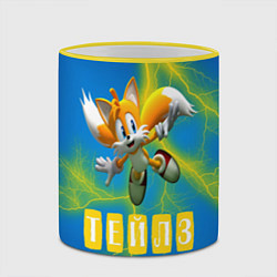 Кружка 3D Sonic - Майлз Тейлз, цвет: 3D-желтый кант — фото 2