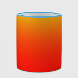 Кружка 3D Оранж, цвет: 3D-небесно-голубой кант — фото 2