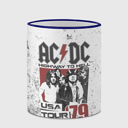 Кружка 3D ACDC, цвет: 3D-синий кант — фото 2